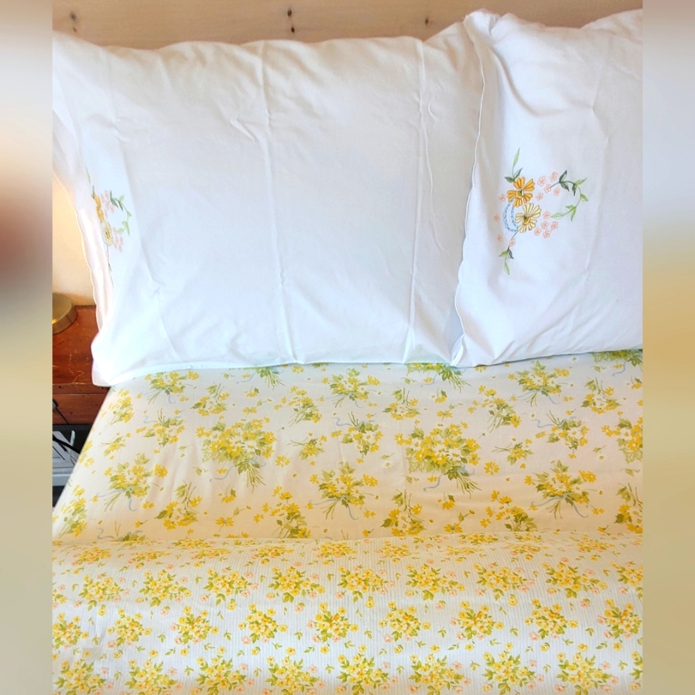 VINTAGE DBL 4pc Sheet Set